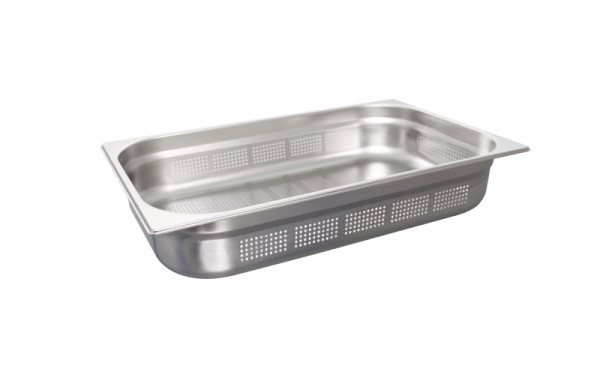 Schneider GN-Behälter Edelstahl, gelochte Ausführung, GN1/1- 530x325x100 mm, 12,6L, 530301