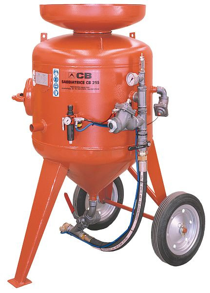 ELMAG Sandstrahlgerät Modell CB 215-F-D2, mit Schlauch 25x40mm / 20m, M06 & Start-Stop-Fernbedienung (Remote-Control), 22326