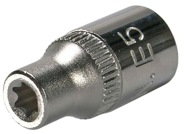 SW-Stahl Steckschlüsseleinsatz, 1/4", E-Profil, E5, 05465L
