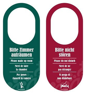 Contacto Türschild Bitte nicht stören grün/rot, 7662/002