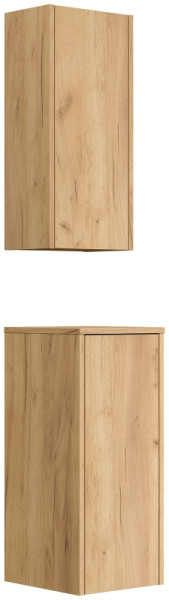 Posseik Limes Badschrank 2er Set zur Wandmontage eiche gold, PN0022X0000010DE
