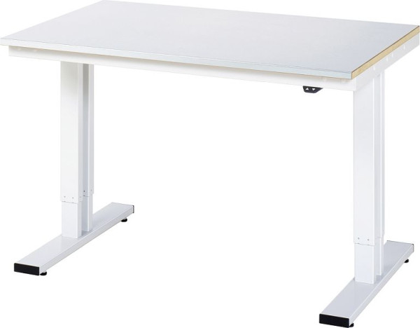 RAU Werktisch Serie adlatus 300, B1250 x T800 x H720-1120 mm, 08-WT-125-080-ES