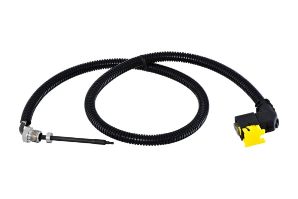 HELLA Sensor, Abgastemperatur - 2-polig - geschraubt - Kabel: 740mm, 6PT 358 181-911