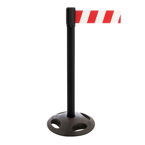 Stein HGS Personenleitsystem -P-Line Maxi-, schwarz, rot/weiß diagonal (schraffiert), mit magnetischem Gurtendstück, 34175j-1304