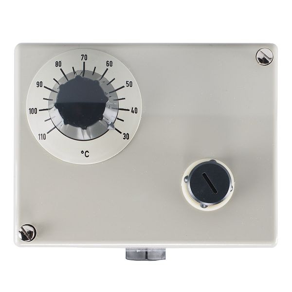 JUMO Doppelthermostat (TR/STB), 30 bis 110 °C, Fernleitung 1000 mm, 60001876