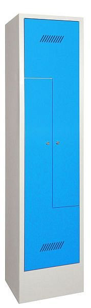 Pavoy Z-Schrank mit Sockel 1850/500/400, 1 Abteile, Zylinderschloss, Lüftungsschlitze, 60262-212-021-910303