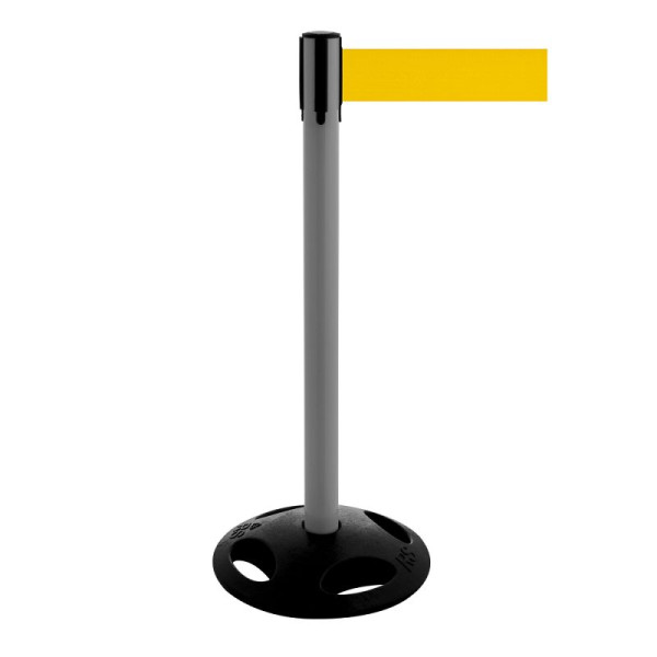 Stein HGS Personenleitsystem -P-Line Maxi-, anthrazit, signalgelb, mit magnetischem Gurtendstück, 34175a-1204