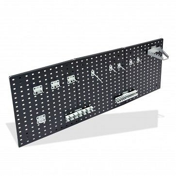 ADB Hakensatz 12-teilig, Farbe: Weissaluminium (RAL 9006), Für Lochung 10 x 10 mm, 23198