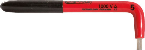 KS Tools Innensechskant-Winkelstiftschlüssel mit Schutzisolierung, 3mm, 117.1601