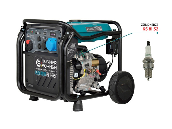 Könner & Söhnen Zündkerze KS 8i S2 für Inverter Generator, KS3000-46