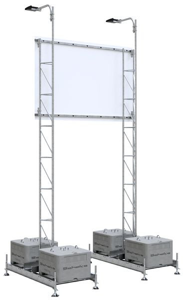 Schake Aufstellvorrichtung für Werbetafel 3,00 x 2,00 m, 353330S1-IF-SET