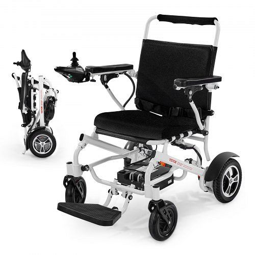 VEVOR Elektrischer Faltrollstuhl, 136 kg, 21 km Reichweite, 53 cm Sitz, für Senioren & Behinderte, leicht transportierbar, DDLYLHJ300LBAYL01001V2