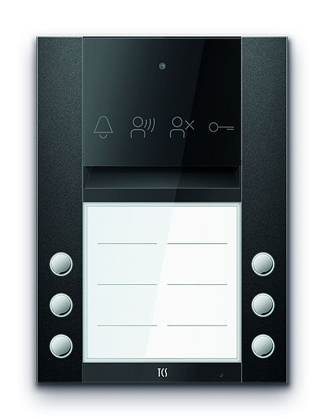 TCS Türkontrollsystem PES PRO Audio Außenstation 6T 2 Spalten AP RAL7016 anthrazitgrau, ASA110206-0017