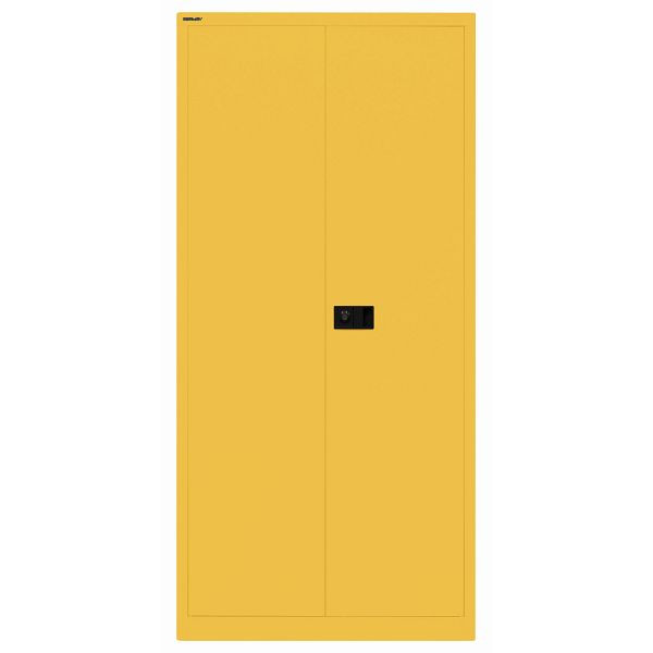 Bisley Flügeltürenschrank UNIVERSAL, 4 Fachböden für 5 Ordnerhöhen, Breite 914 mm, Tiefe 400, 642 sunflower, Belastbarkeit: 70kg je Fachboden, E782A04642