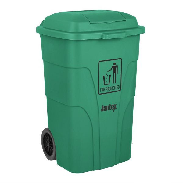 Jantex 120Ltr Mülltonne mit Fußpedal Grün, gewerblicher und privater Gebrauch, HC924