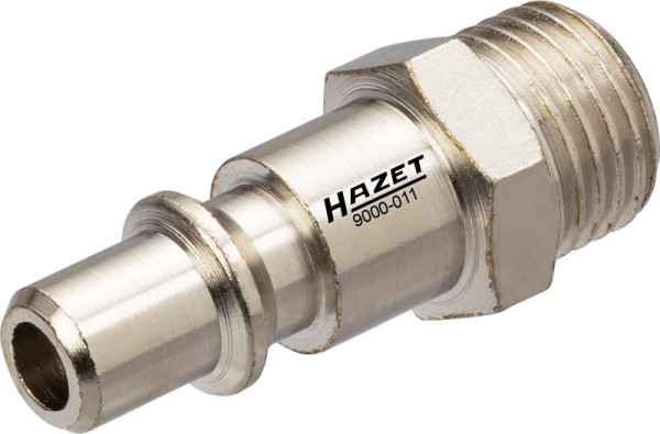 Hazet Luftanschluss-Nippel Satz, Anzahl Werkzeuge: 3, Verwendung: Belgien, Frankreich, Niederlande, Schweiz 12,91 mm / 1/4" Gewinde Stahl, 9000-011/3