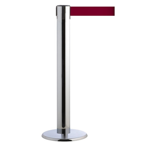 Stein HGS Personenleitsystem -P-Line Titan-, chrom, burgunder, mit Gurtendstück (Standard), 15693-1502