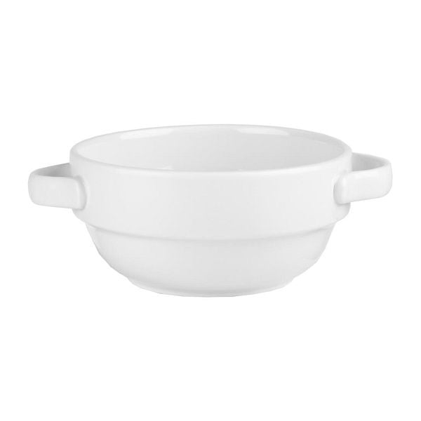 Churchill Weiß Griff Schüssel Stapeln 12,6Oz (6 Stück), FF630