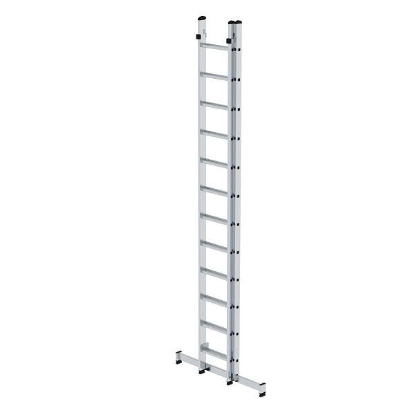 Munk Günzburger Steigtechnik Mehrzweckleiter 2-teilig mit nivello®-Traverse 2x12 Sprossen, 031224