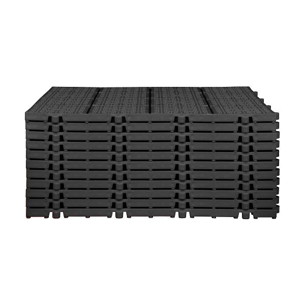 ADB Kunststoff-Werkstattboden schwarz, 30 x 30 x 1,1 cm, 12930