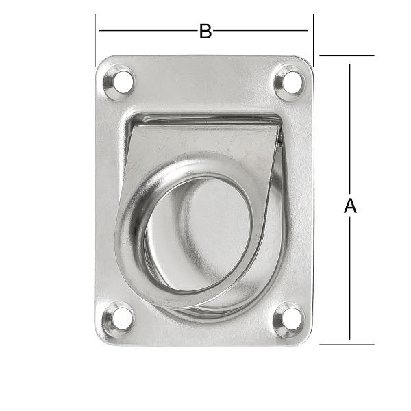 Vormann Einlassgriff 65 x 55 mm, VE: 5 Stück, 011330065