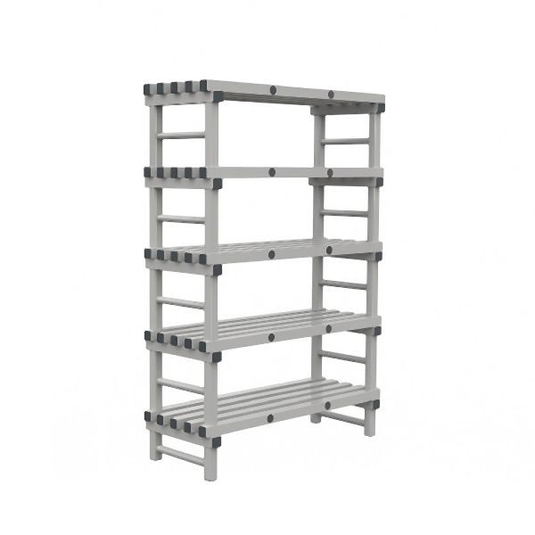 REA Grey Euro-Regal 1000(L)x500(T)x1850(H)mm mit 5 Ständern, 308.280