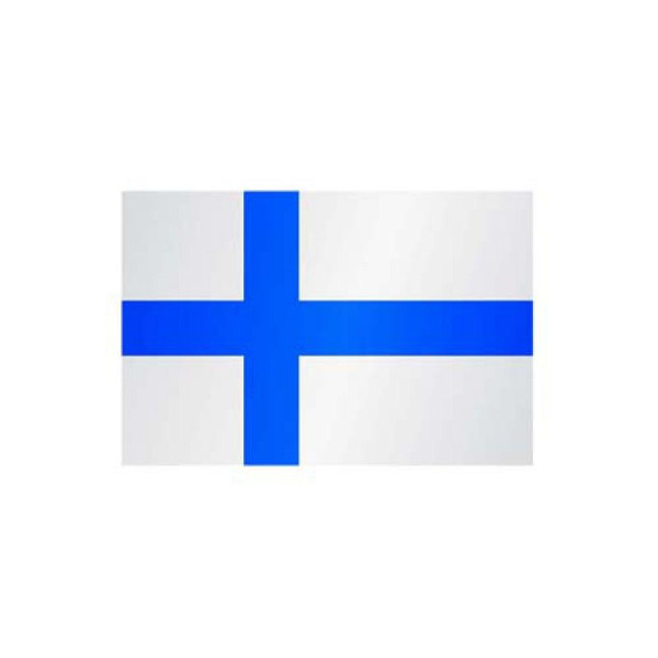 Stein HGS Länderflagge Finnland, 400x150cm, mit Kunststoff-Karabiner, FlagTop 160 g/m², für Fahnenmasten ab 8 m ohne Hohlsaum, 26917