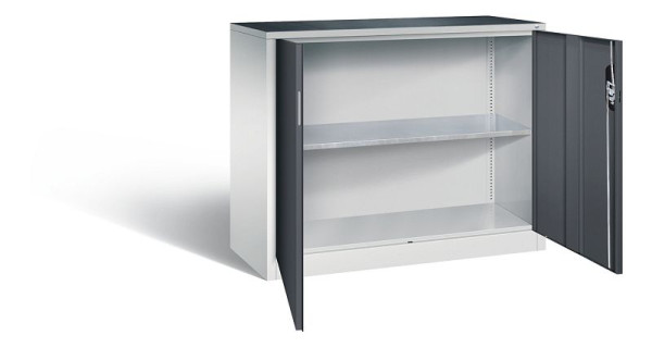 C+P Werkzeugschrank Acurado, H1000xB1200xT500mm, Farbe: Lichtgrau / Schwarzgrau, Muldengriff, 8831-000 S10271