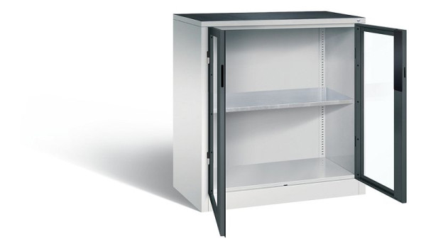 C+P Werkzeugschrank Acurado, H1000xB930xT500mm, Farbe: Lichtgrau / Anthrazitgrau, Muldengriff, 8821-0552 S10018