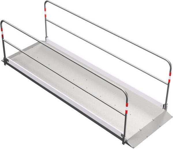 Schake Grabenbrücke aus Aluminium mit Bodenplatte aus Stahl, Breite: 1,00 m, Länge: 3,20 m, 20273