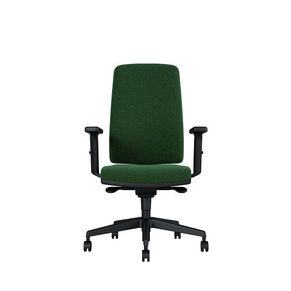 Bisley Bürodrehstuhl Stone, Tiefenverstellbarer Sitz, Mit 3D Armlehnen, Kunststofffußkreuz, TN9717 grass green, STONETKDTN9717