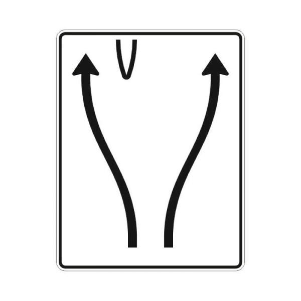 Stein HGS Überleitungstafel Verkehrszeichen StVO 501-70, Flachform 3 mm, RA1, RA1, Flachform 3 mm, 501-70.0001