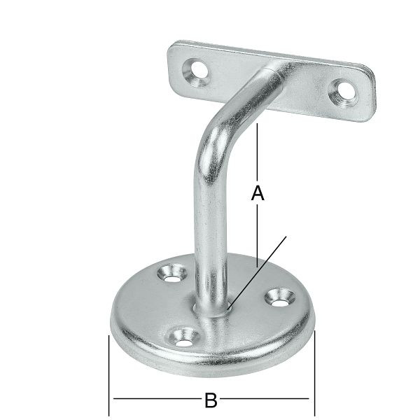 Vormann Handlaufstütze 63 x 65 mm, verzinkt, VE: 10 Stück, 000350001Z