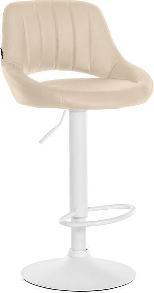 CLP Barhocker Milet Kunstleder weiß, creme, 322425