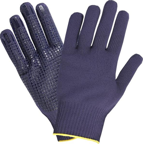 Hase Safety NAMUR blue, 5-Finger-Sicherheitshandschuhe, Polyester-/BW-Strick, Größe: 11, VE: 12 Paar, 507560-11