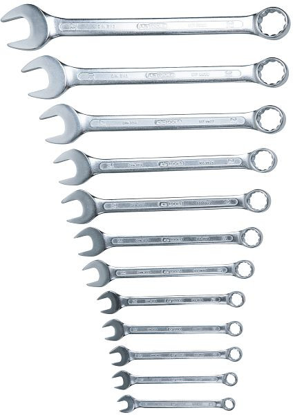 KS Tools Ringmaulschlüssel-Satz, abgewinkelt, 12-teilig 10-32mm, 517.0085