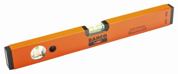 Bahco Wasserwaage, 1000 mm, Alu-Profil, 3 Libellen, Präzision ±0,5 mm/m, 426-1000