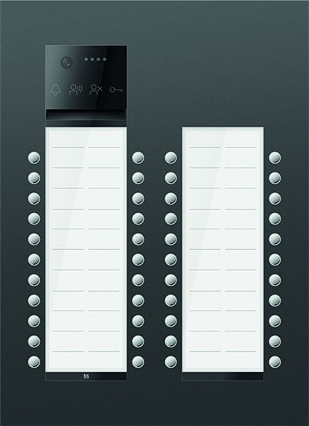 TCS Türkontrollsystem PES PRO IP Video Außenstation 44T 4 Spalten UP RAL7016 anthrazitgrau, AVU400444-0017