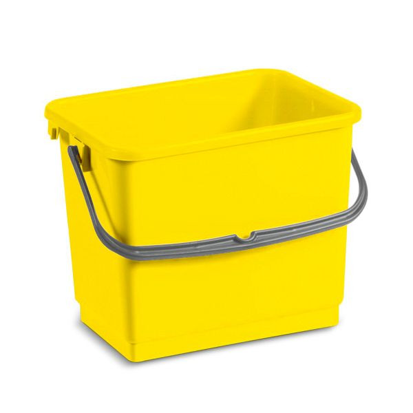 Kärcher Eimer gelb 4 Liter, Abmessungen L × B × H: 260 x 170 x 200 mm, 5.999-049.0