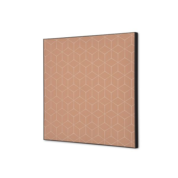 Showdown Displays Spannstoff Wanddekoration SET 40 x 40 Hexagon Beige, TFR22W400-SET-I12