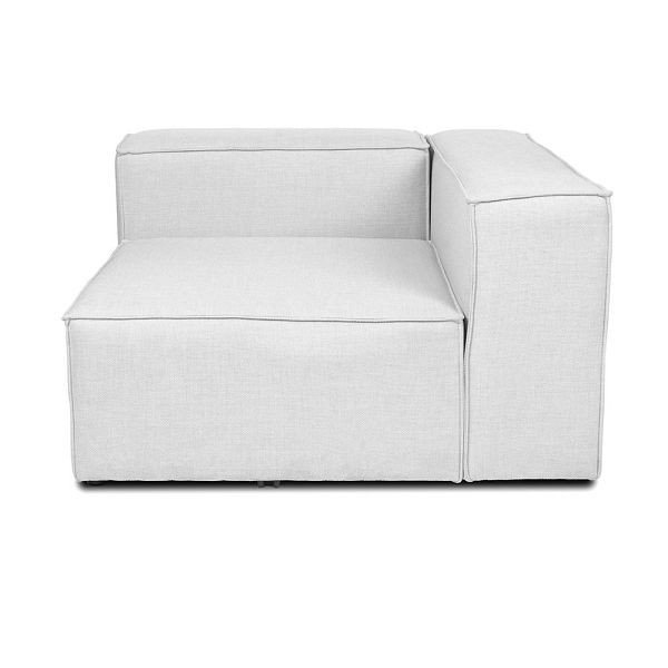 HOME DELUXE Modulares Sofa VERONA Rechtes Ecksofa - hellgrau, 49384