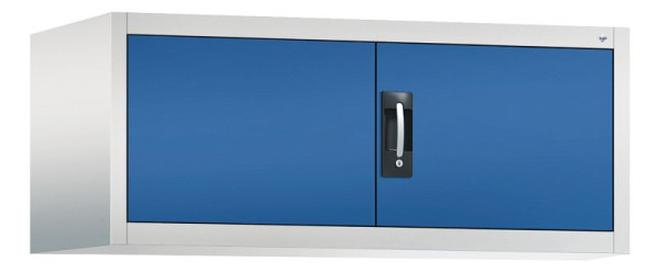 C+P Aufsatzschrank Acurado, H500xB1200xT600mm, Farbe: Lichtgrau / Enzianblau, Muldengriff, 9494-000 S10012