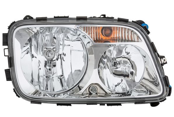 HELLA Halogen/FF-Hauptscheinwerfer, für u.a. Mercedes-Benz Actros MP3, ECE, für Linksverkehr, rechts, 1LH 009 513-081