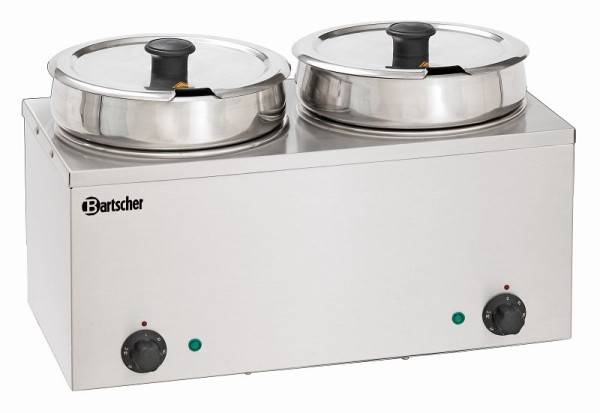 Bartscher Bain Marie Hotpot, 2x Topf, 6,5 l, 606065, 4015613520636