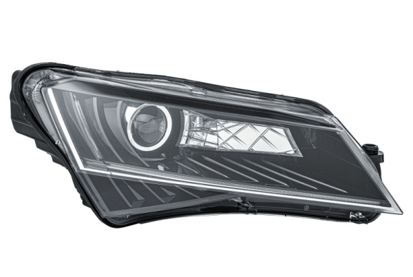 HELLA LED/Bi-Xenon-Hauptscheinwerfer, für u.a. Skoda Superb III Estate (3V5), ECE, für Rechtsverkehr, rechts, 1ZS 011 939-421