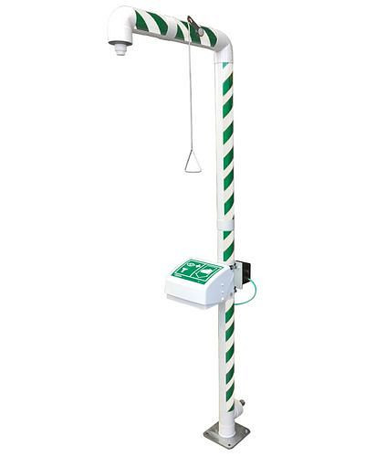 DENIOS Körper-Notdusche mit Augendusche MD 250/50, frostsicher bis -15°C, 266123
