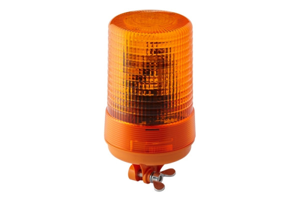 HELLA Halogen-Rundumkennleuchte, KL 700, 24V, Gelb, rund, Rohrstutzen, 2RL 004 957-111