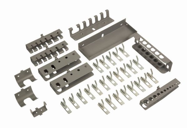 Bahco Hakensatz für Werkzeugschrank und Tafel 1495, 35-teilig, Gesamtlänge 456 mm, 1495CS-AC1