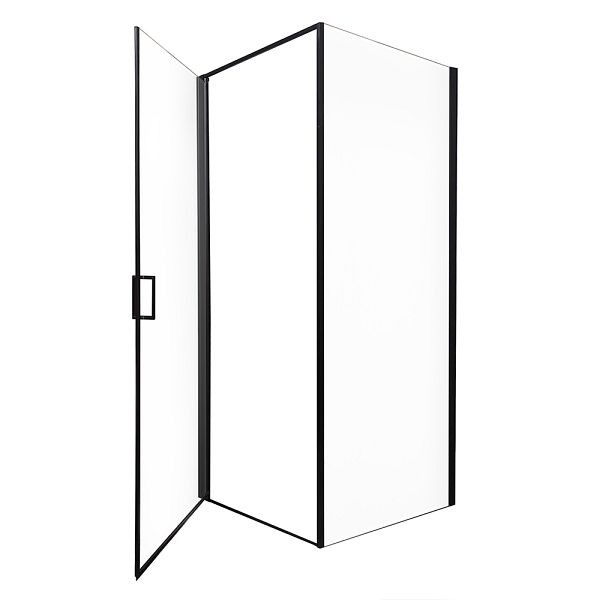 HOME DELUXE Duschkabine LIVIA - Maße 90 x 195 cm, Farbe Schwarz Matt, 59147