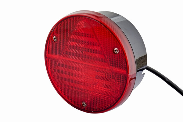 HELLA Heckleuchte, Glühlampe, 12V, Anbau/geschraubt, Lichtscheibenfarbe: rot, Kabel: 250mm, Amphenol AT, Flachsteckhülse, rechts/links, 2VA 012 497-211